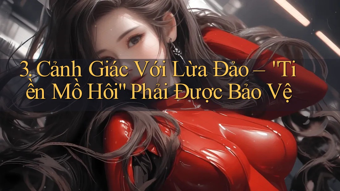 3. Cảnh Giác Với Lừa Đảo – “Tiền Mồ Hôi” Phải Được Bảo Vệ