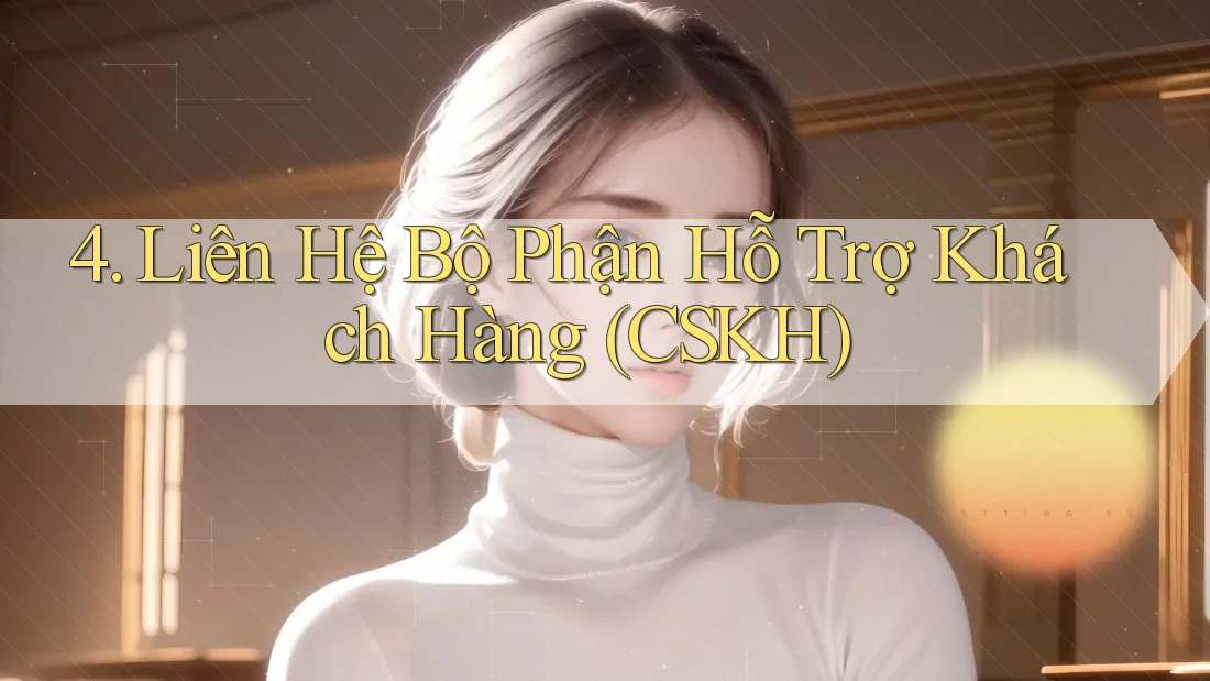 4. Liên Hệ Bộ Phận Hỗ Trợ Khách Hàng (CSKH)