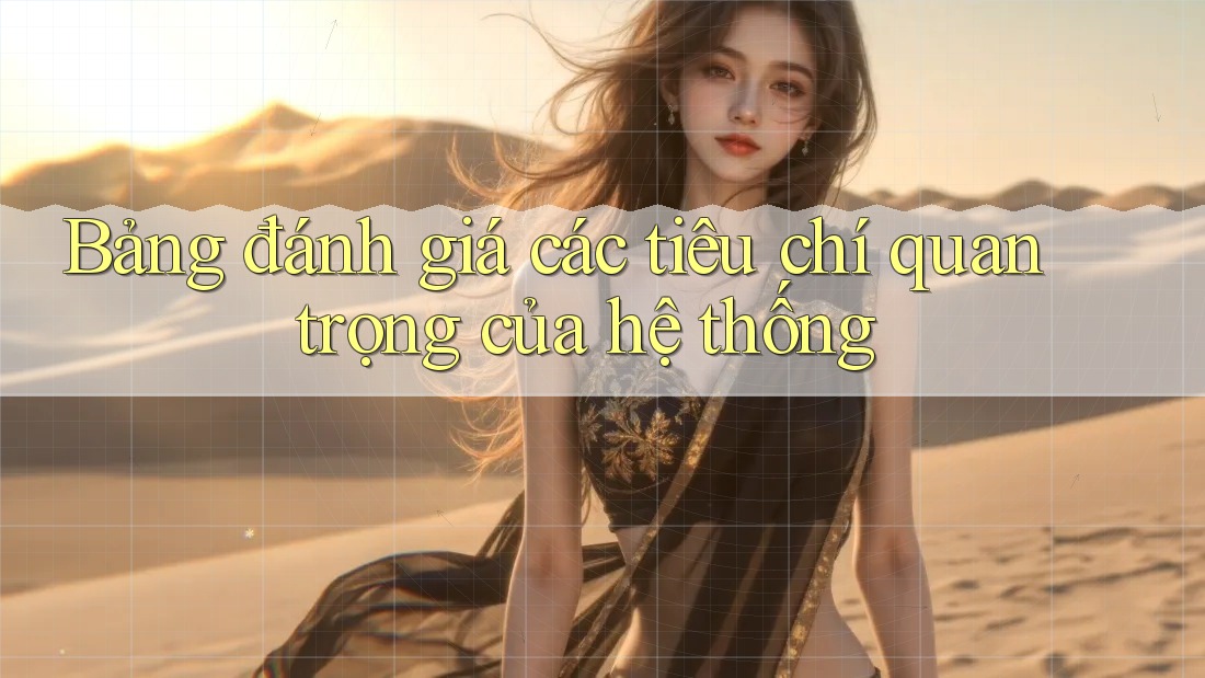 Bảng đánh giá các tiêu chí quan trọng của hệ thống