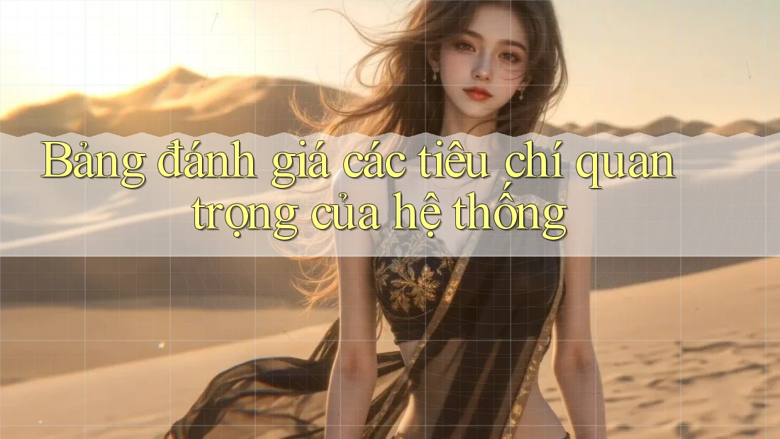 Bảng đánh giá các tiêu chí quan trọng của hệ thống