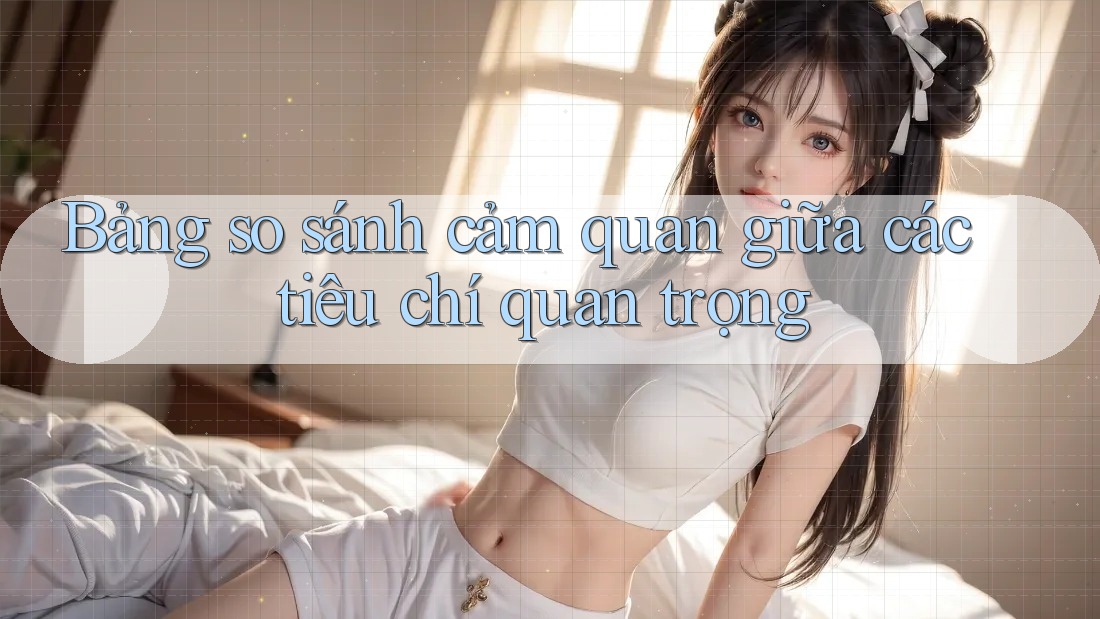 Bảng so sánh cảm quan giữa các tiêu chí quan trọng