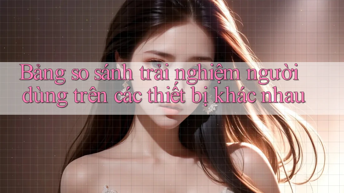 Bảng so sánh trải nghiệm người dùng trên các thiết bị khác nhau