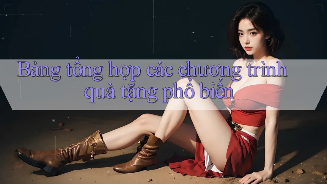 Bảng tổng hợp các chương trình quà tặng phổ biến