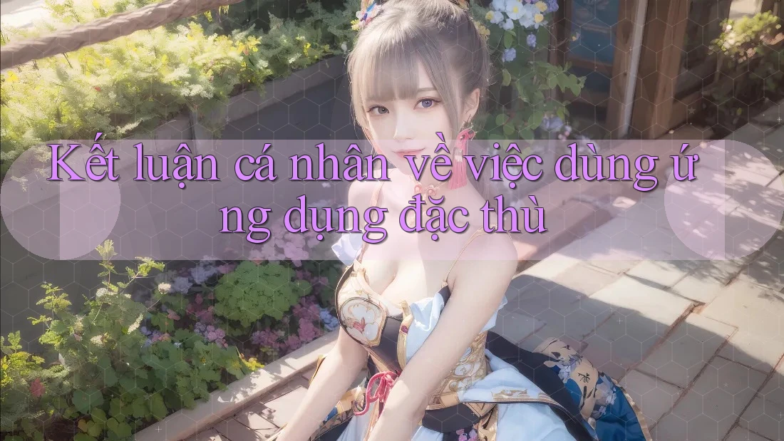 Kết luận cá nhân về việc dùng ứng dụng đặc thù