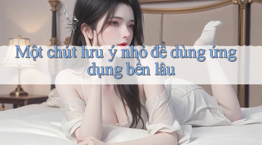 Một chút lưu ý nhỏ để dùng ứng dụng bền lâu