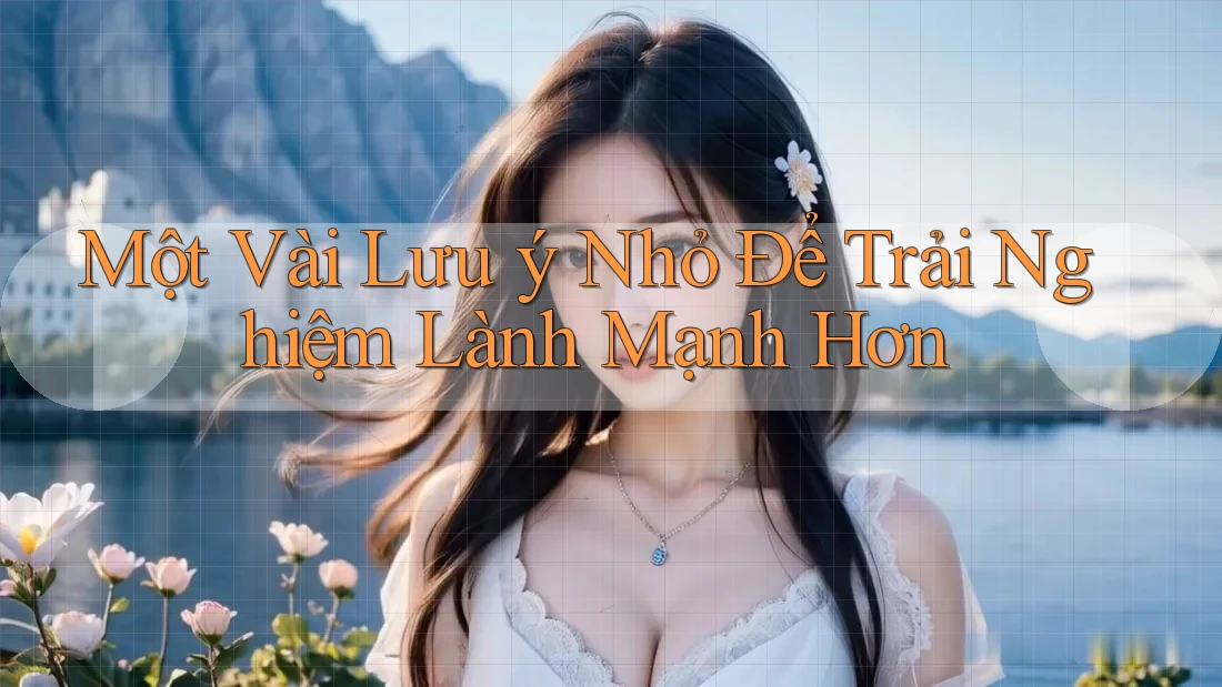 Một Vài Lưu ý Nhỏ Để Trải Nghiệm Lành Mạnh Hơn