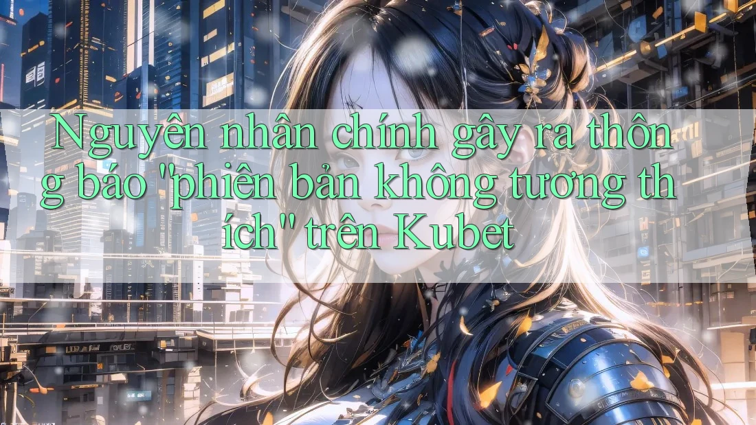 Nguyên nhân chính gây ra thông báo “phiên bản không tương thích” trên Kubet