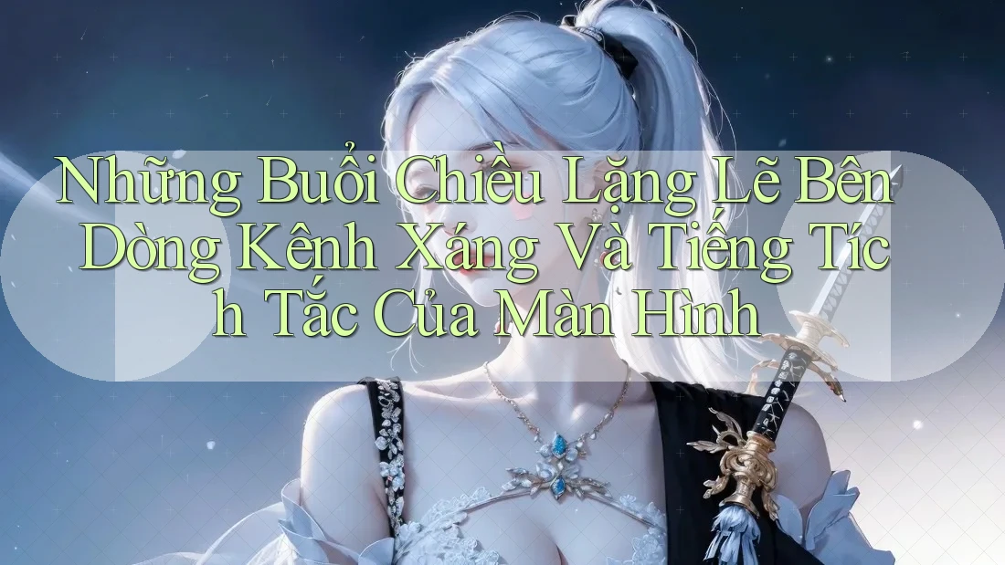 Những Buổi Chiều Lặng Lẽ Bên Dòng Kênh Xáng Và Tiếng Tích Tắc Của Màn Hình
