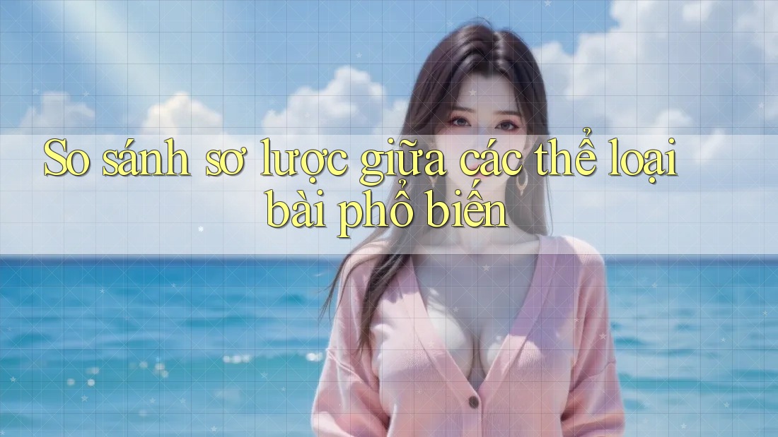 So sánh sơ lược giữa các thể loại bài phổ biến