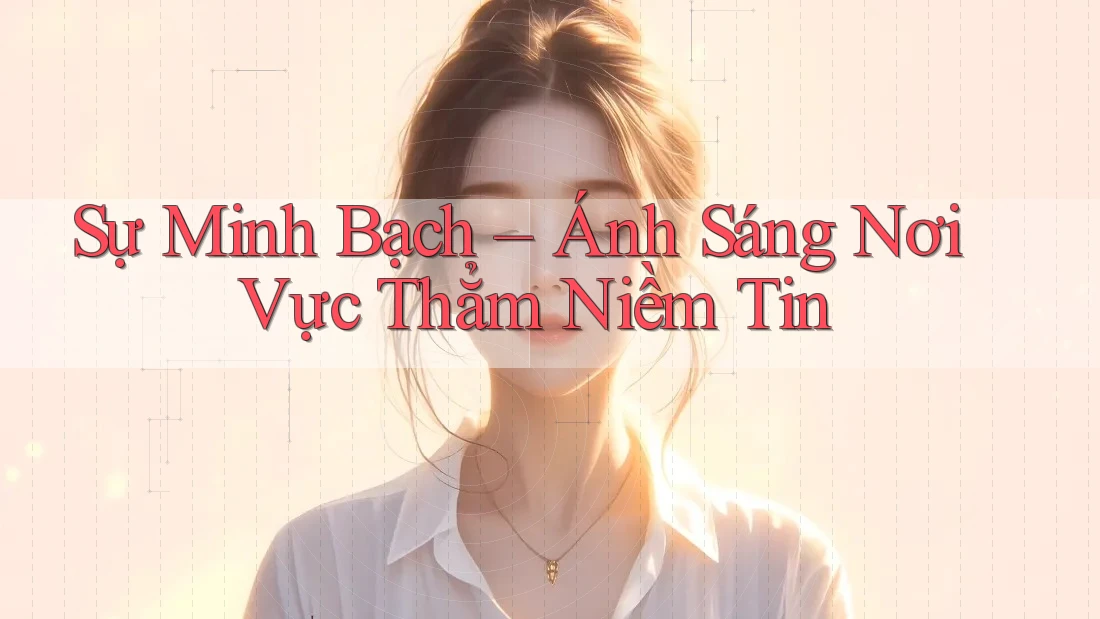 Sự Minh Bạch – Ánh Sáng Nơi Vực Thẳm Niềm Tin