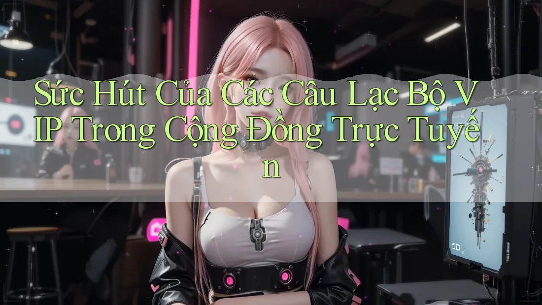 Sức Hút Của Các Câu Lạc Bộ VIP Trong Cộng Đồng Trực Tuyến