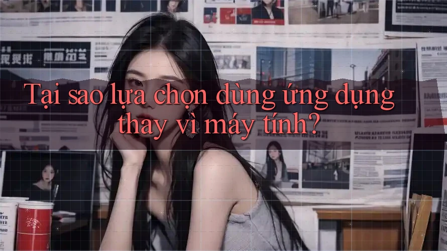 Tại sao lựa chọn dùng ứng dụng thay vì máy tính?