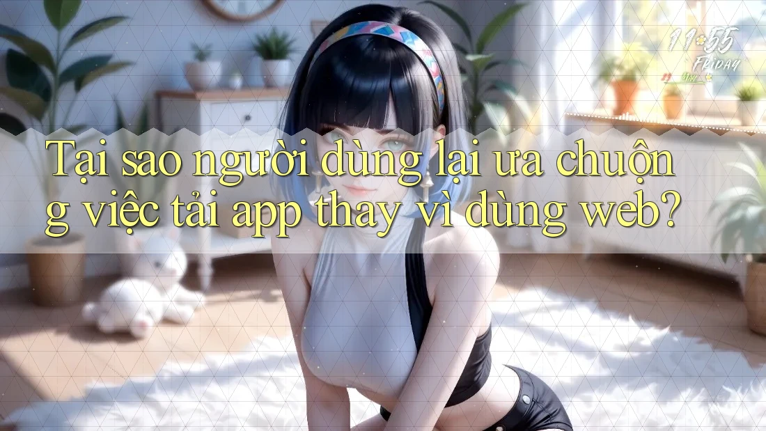 Tại sao người dùng lại ưa chuộng việc tải app thay vì dùng web?