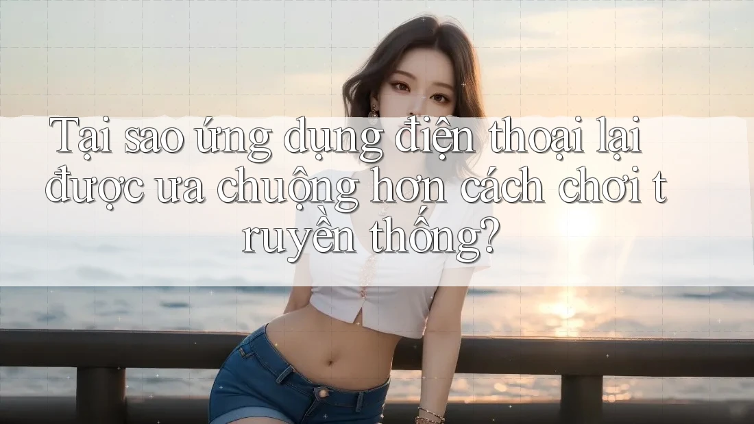 Tại sao ứng dụng điện thoại lại được ưa chuộng hơn cách chơi truyền thống?