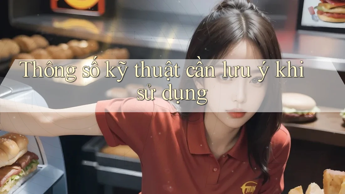 Thông số kỹ thuật cần lưu ý khi sử dụng