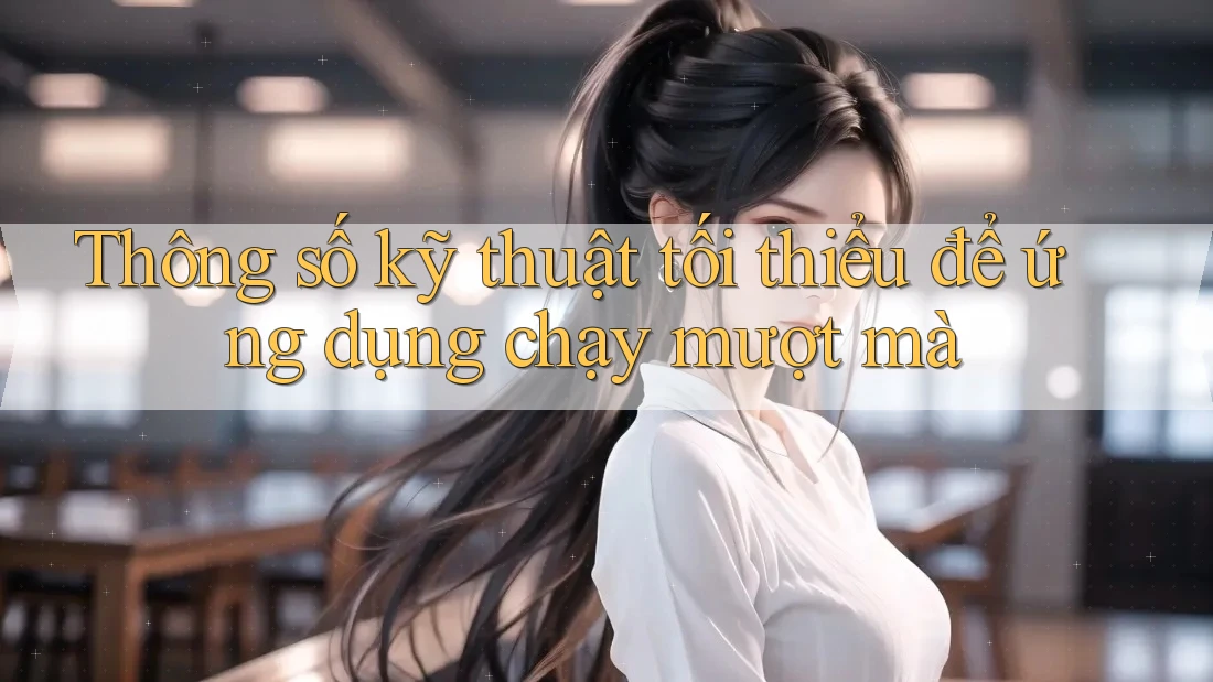 Thông số kỹ thuật tối thiểu để ứng dụng chạy mượt mà