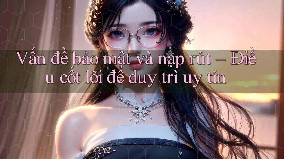 Vấn đề bảo mật và nạp rút – Điều cốt lõi để duy trì uy tín